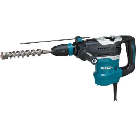 Makita HR4013C, blågrön borrhammare med SDS-max och sidohandtag